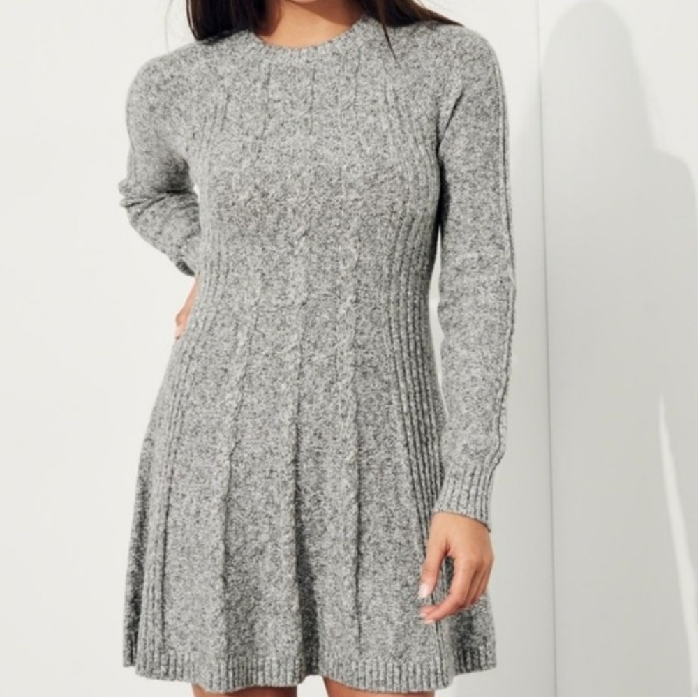 Gray knit Hollister Sweater Dress